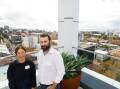 Stockland project director Caroline Choy and senior development manager Justin Ibrahim were part of a Property Council organised tour of the Illawarra on Thursday. Picture by Anna Warr