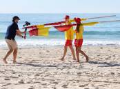 Filming for an advertisement to encourage people to become surf lifesavers. Taken at Shellharbour Beach on April 22, 2024. Picture by Sylvia Liber
